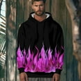 thumbnail image 7 of Baggy Hoodies for Women and Men 3D Printed Casual Trendy Pullover Hooded Sweatshirt with Pocket Long Sleeve Tops (L, Hot Pink 01), 7 of 7