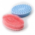 thumbnail image 6 of 2 in 1 Bath and Shampoo Body Brush, Silicone Body Scrubber for Shower, Exfoliating Brush, Silicone Loofah, Scalp Massager, Head Scrubber, Easy Clean, for Home, Spa, Sensory Use, 5.2", 6 of 8