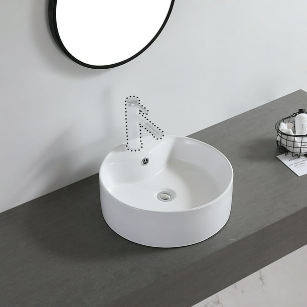 Round Vessel Sink Countertop Small, Bowl Vanity Sinks