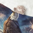 thumbnail image 2 of Pofeuu Night Sky Bald Eagle Print Puppy Blanket,Dog Blankets,Pet Blanket Cozy Cat Blankets for Indoor Cats, Fuzzy Pet Blanket for Kitten Doggy Dog Blankets-Small, 2 of 8