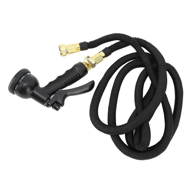 Expandable Garden Hose 7.5m Leakproof High Pressure Spray Nozzle, Extendable Water Pipe, Retractable Flexible Hose for Vehicle Washing, Plant Irrigation
