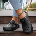 thumbnail image 2 of Rokment Womens Wide Width Clogs Orthopedic Arch Support Garden Shoes Waterproof Non Slip Closed Toe Backless Slippers Comfortable Beach Barefoot Water Sandals Black Size 6.5, 2 of 6