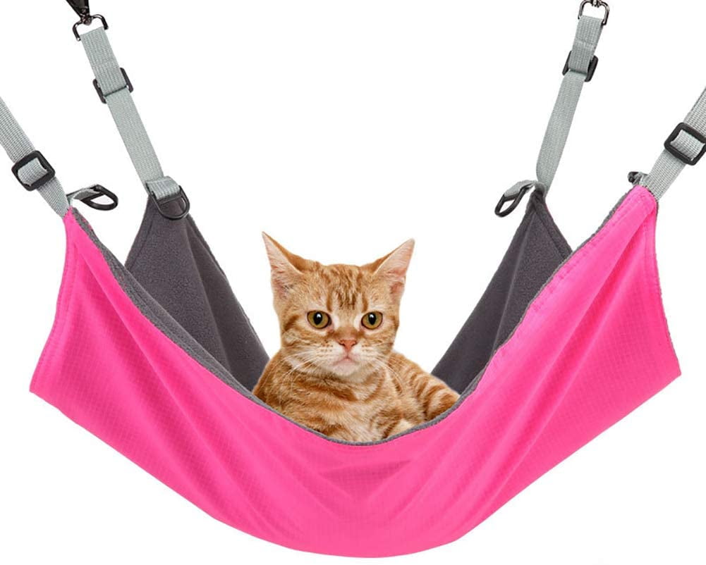 Large Hanging Cat Hammock Bed for Cage or Chair Pet Hammock with
