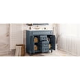 thumbnail image 5 of 36-inch Blue Modern Bathroom Vanity - Durable Ceramic Basin with 1" Edge - Resists Damage, 5 of 6