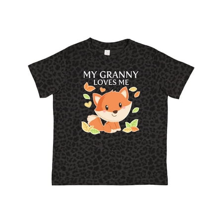 

Inktastic My Granny Loves Me- Little Fox Gift Toddler Boy or Toddler Girl T-Shirt