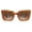SPOTTED BROWN, variant on Burberry Daisy BE 4344 Plastic Womens Square Optical Sunglasses Black 51mm Adult