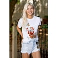 thumbnail image 3 of Christmas Santa Claus Jingle Bells Women's Graphic T Shirt Tees Brisco Brands S, 3 of 5
