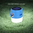 thumbnail image 4 of Bewildely Luz LED Solar para acampar con asa, tienda de campaña, reflector potente recargable por USB, farol impermeable, equipo colgante Iluminación y accesorios Bewildely HA074346-00, 4 of 6