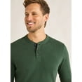 thumbnail image 2 of Free Assembly Men's Henley Shirt with Woven Placket, Sizes XS-3XL, 2 of 5