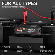 NEXPOW Car Battery Charger, 5A 6V/12V Smart Trickle Charger with Force Charge Mode, Battery Maintainer for Car, Motorcycle, Truck