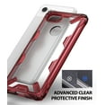 thumbnail image 6 of Ringke Fusion-X Case Compatible with Google Pixel 3 XL, Transparent Hard Back Shockproof Advanced Bumper Cover - Ruby Red, 6 of 7