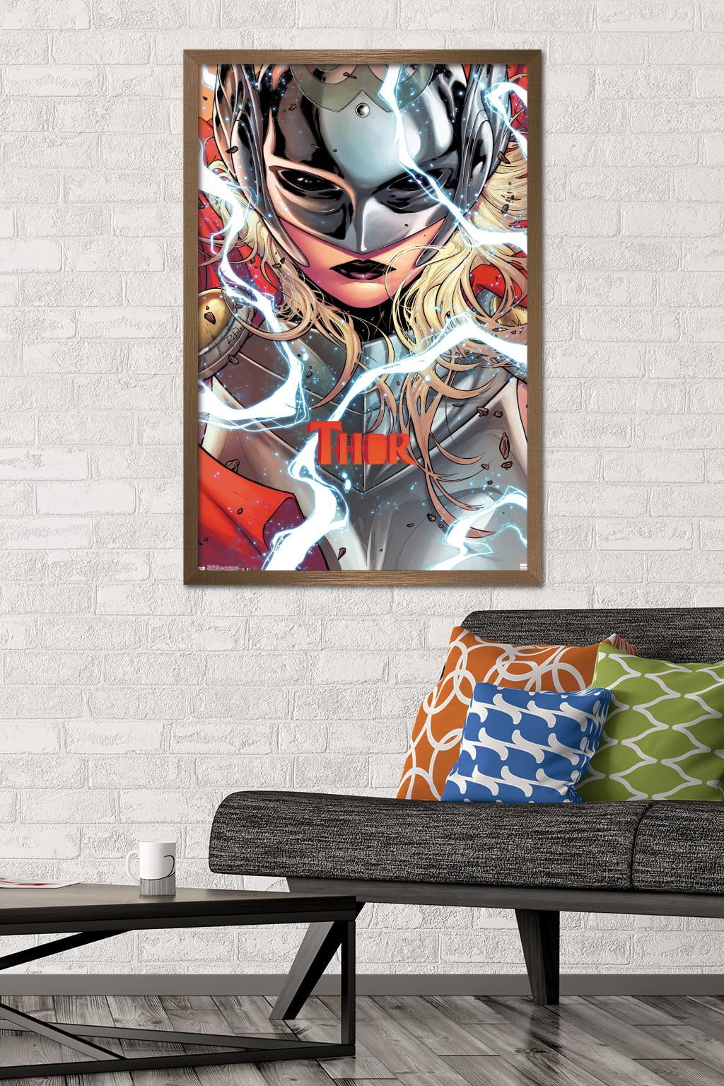 Marvel Comics - Thor - Jane Wall Poster, 22.375" x 34", Framed