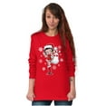 thumbnail image 6 of Cute Betty Boop Christmas Holiday Women's Long Sleeve T Shirt Brisco Brands L, 6 of 7
