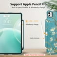 thumbnail image 6 of Fintie Rotating Case for iPad Pro 13-inch M4 Chip 2024 Release, 360 Degree Swiveling Protective Stand Cover with Pencil Holder, blossom, 6 of 9