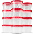 thumbnail image 6 of SUMMIT 10 PCS Freezer Storage Containers-[10*16 OZ] Plastic Food Storage Containers with Twist Top Lids-BPA Free Leakproof Jars-Deli Container Stackable Meal Prep Reusable Box for Lunch,Soup,Oats,Gym, 6 of 6