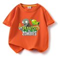 thumbnail image 1 of Plants Vs. Zombies Pure Cotton Short-sleeved T-shirt Children's Loose Breathable Top, 1 of 5