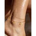 thumbnail image 5 of FindChic Ankle Bracelets for Women Waterproof Gold Plated Layered Stainless Steel Anklets Adjustable Summer Beach Jewelry Birthday Mothers Day Gifts for Her/Mom/Wife, 8.5-10.5inch, 5 of 9