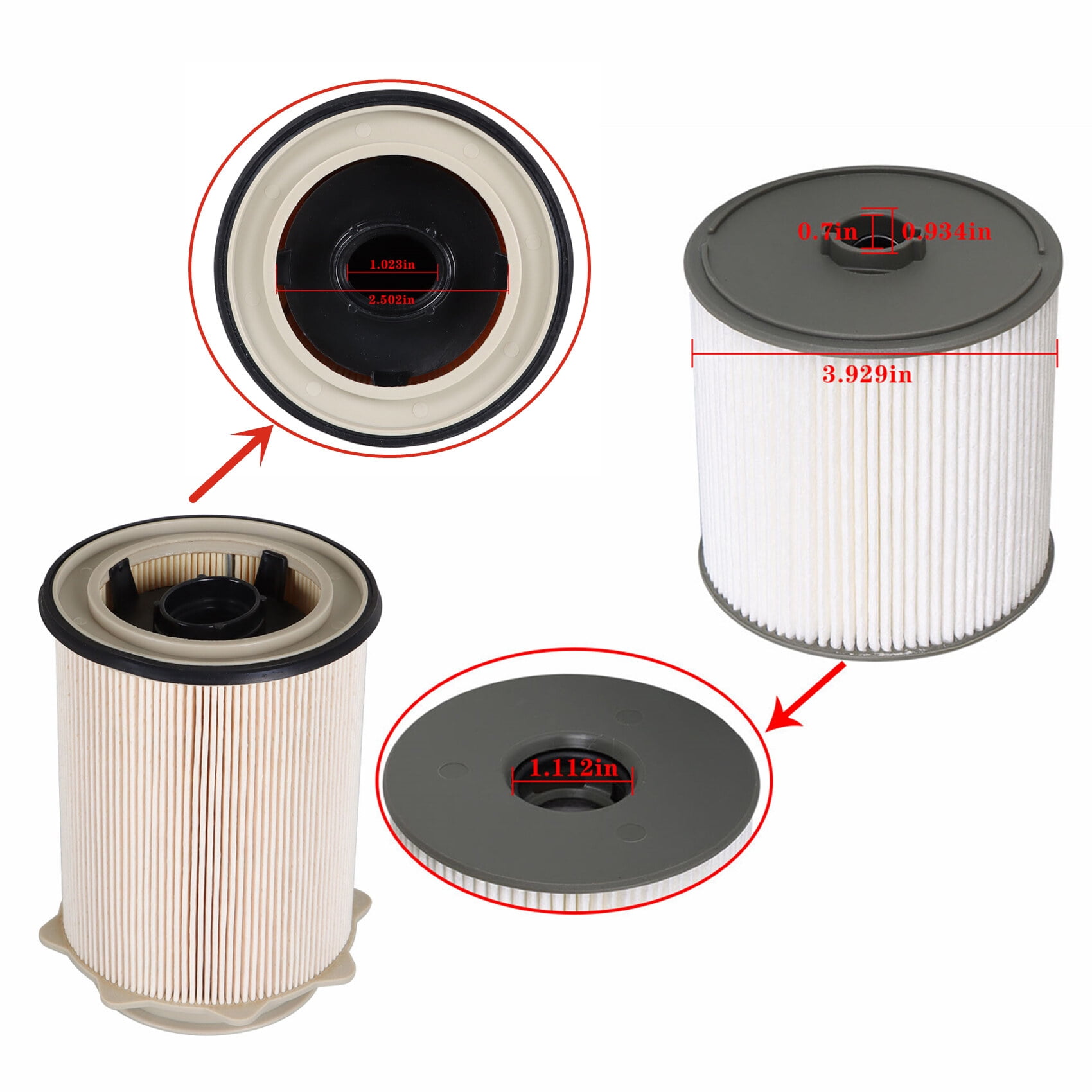 Labwork Diesel Fuel Filter Set For 2019-2022 Dodge Ram 2500 3500 4500 6.7L 68436631AA