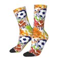 thumbnail image 2 of Uemuo Balls Pattern Women's Crew Socks, Soft Durable Breathable Moisture-Wicking with Odor Control Cotton socks, 2 of 9