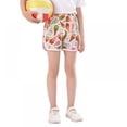 thumbnail image 4 of GYRATEDREAM Girls' Active Shorts - Athletic Gym Printed Running Shorts 2-11 Year, 4 of 5