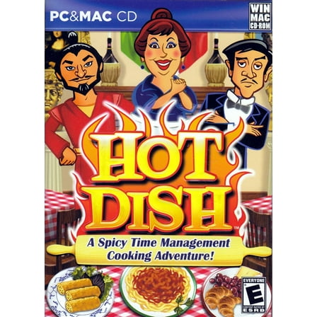 HOT DISH PC & MAC CDRom Software Game - A Spicy Time Management Cooking Adventure