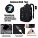 thumbnail image 3 of Mochila portátil de viaje SHRRADOO 52L con carga USB, 3 of 3