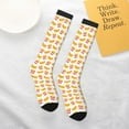 thumbnail image 4 of Daiia Sports Socks Hot Dog Printed Novelty Crew Socks for Men Women Knee High Socks Cotton Socks Soft & Breathable Support Unisex Socks, 4 of 9