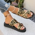 thumbnail image 6 of THDHVS Womens Wedge Sandals,Wedge Sandals for Women,Women Basic Plain Slippers Slip Sandals Slides Casual Peep Toe Beach Gold 8.5, 6 of 7