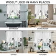 thumbnail image 3 of Dandelion Swag Valances for Windows 2 Pack, Kitchen Window Curtains 36 Inch Length, Black White Modern Country Rustic Plants Privacy Swag Curtains for Living Room/Bathroom with Rod Pocket 36"x36", 3 of 8