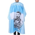 thumbnail image 3 of Anti-Static Blue Waterproof Hair Cutting Cape, Barber Cape, For Barber Home Use, 3 of 8