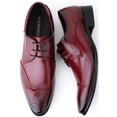 thumbnail image 6 of Mio Marino Men’s Slick Wingtip Leather Dress Shoes, 6 of 6