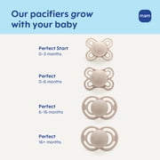 MAM Perfect Night Pacifier, 0-6 Months,Girl, 2 Pack