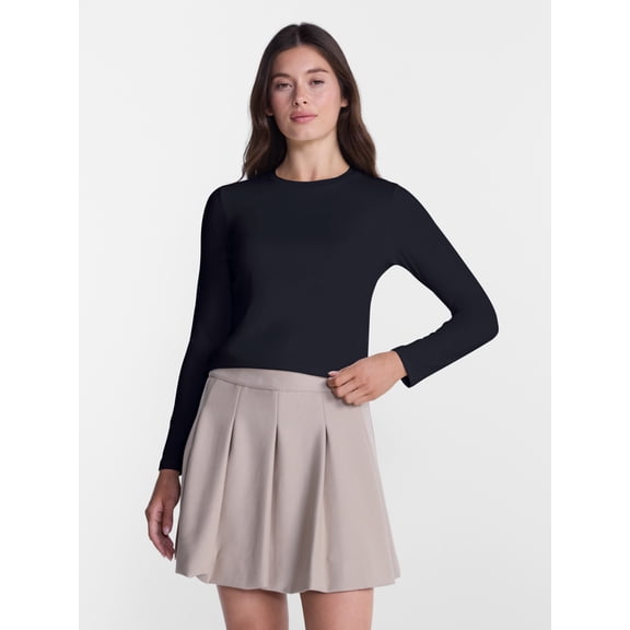 Avia Women’s and Women's Plus SoftSculpt Top with Long Sleeves, Sizes XS-4X