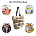 thumbnail image 7 of FORMRS Womens Canvas Tote Bag with Zipper Inner Pocket Shoulder Handbag, Shelf Plants, 7 of 7