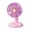 Purple, variant on YFGEFTR Small Round Base Cute Mouse Desktop Fan, USB Powered Personal Breeze, Quiet and Compact, Strong Airflow, for Home Office Use
