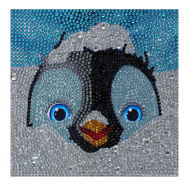 DIY 5D diamante pintura lindo pingüino patrón 150x150mm taladro completo diamante bordado escritorio Abanopi 3