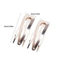 thumbnail image 3 of fastboy Hair Ornaments Sturdy Simple Styling Tools Side Clip Snap Fastener Clip Silver 1Set, 3 of 6
