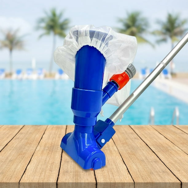 Juego De Aspiradora De Piscina Juego de aspiradora de piscina Herramienta de cabeza de succión de limpieza ligera (enchufe de la UE azul) Sywqhk Libre de BPA