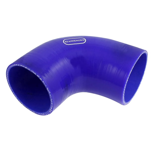 Silicona Tubo de Enfriamiento 70mm Codo 90 Grados Reductor Azul