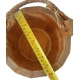 thumbnail image 4 of GOOD WOOD - Wooden Bucket 6" x 8" Water Wishing Well Pail with Rope Twine Handle Solid Wood Vintage Style Primitive Planter - Made in The USA, 4 of 6