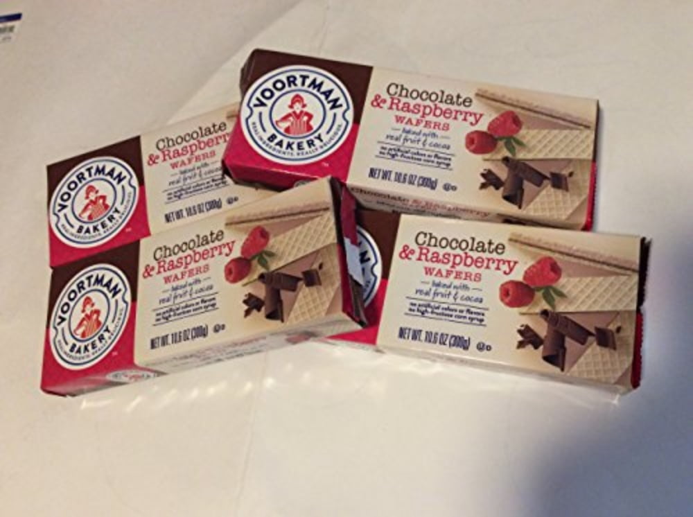 Chocolate & Raspberry Wafers (4 Pack)