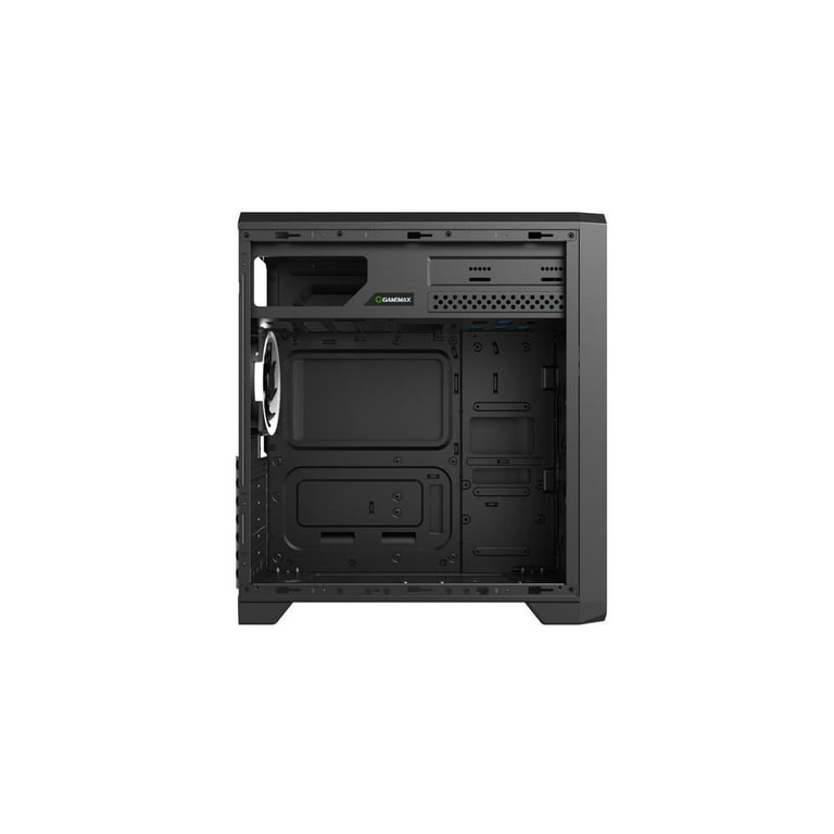 Gamemax G563 Black Steel ATX Tower USB3.0 Computer Case w/ 3 x Autoflow  Rainbow LED 120mmFans (Pre-Installed) 