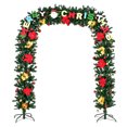 thumbnail image 1 of Gymax 160 LED Lights 7.5'x 5' Pre-Lit Artificial Arched Christmas Tree Decoration Green, 1 of 6