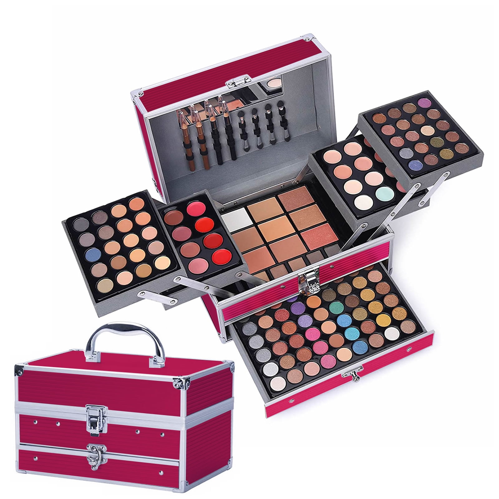 132 Color All in Makeup Kit,Professional Makeup for Women Full Kit, Makeup Palette,Multicolor Eyeliner/Concealer/Lipstick/Powder/Blush/Side Shadow Powder/Eyebrow Powder… - Walmart.com