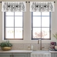 thumbnail image 3 of LALILO Kitchen Curtain Valance Head Owl Bird With Spiritual Rod Pocket Window Curtain 52"x 18" Set of 2, 3 of 5