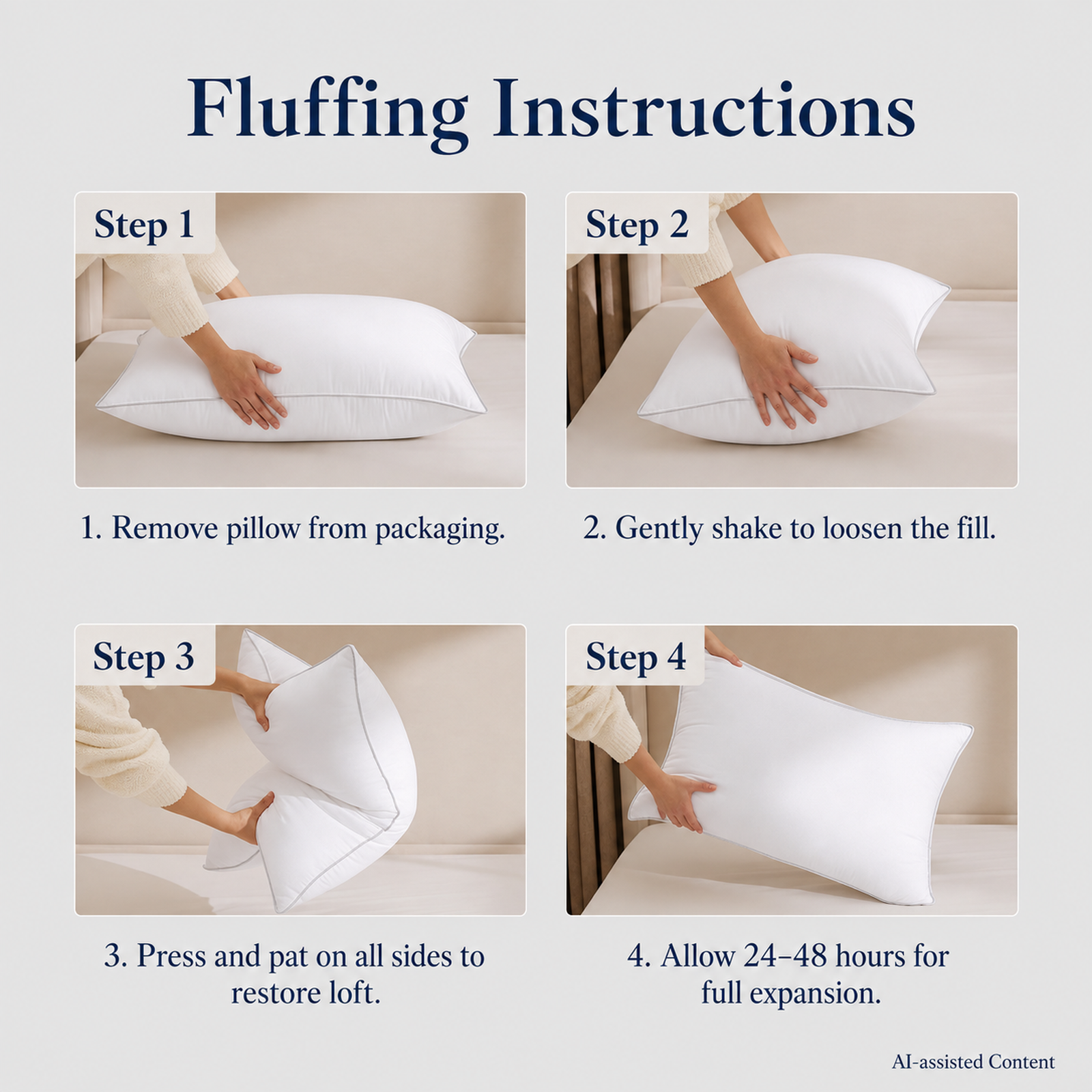SORMAG Queen Size Down Alternative Pillows 2 Pack photo 6