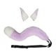 thumbnail image 4 of Cosplay Disfraces Decoraciones Furry Realistic Cosplay Prop, Animal Hairpin Suit para Fancy Party Fancy Dress Cosplay Party Halloween Girl Adult Blanco con violeta Yinane traje de cosplay, 4 of 6