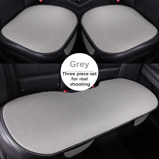 Nuevo cojín de asiento de coche de verano, conjunto de tres piezas de seda de hielo, cojín de asiento de coche, venta al por mayor, pieza sin respaldo, cojín fresco, asiento de hielo triturado