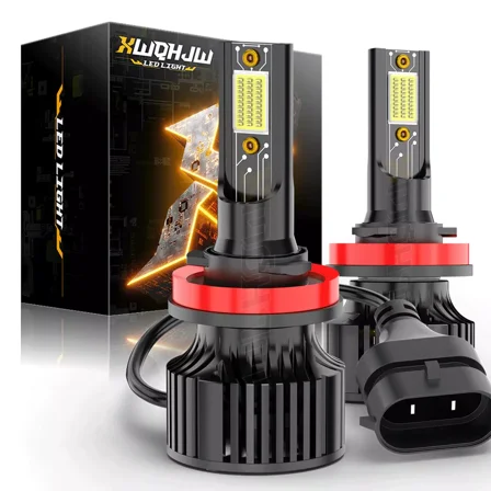 2PC H11 H8 H9 LED Headlight Kit High Low Beam Bulbs Super Bright 6000K White