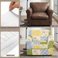 thumbnail image 5 of FKELYI Stretchable Armchair Slipcover 2 Pcs Couch Covers Anti-Dust Furniture Protector Floral Butterfly Print Washable Spandex Sofa Cover with Individual Cushion Cover, 5 of 7